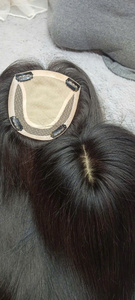 Productos de Venta caliente 2024 Topper de cabello humano de verano para mujeres Base de seda de piel Color natural Toppers de cabello por Nasa Hair - Product Image 4