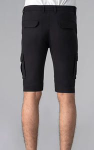 Alta calidad poliéster/algodón hombres Ripstop Cargo Shorts sólido negro cintura media secado rápido transpirable caliente OEM venta al por mayor Huzaifa - Product Image 4