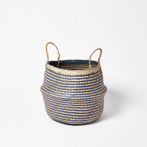 Panier de rangement en jonc de mer de taille personnalisée de haute qualité Artisanat écologique du fabricant du Vietnam - Product Image 1