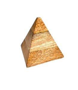 Fournisseur en vrac de poids de papier en forme de pyramide fabricant de poids de papier en bois de manguier Wish Home Decor Décoration pour la maison et le bureau - Product Image 1