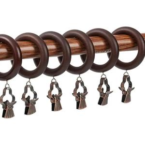 Anillos de cortina de madera hechos a mano para decoración de ventanas y puertas Anillos de cortinas de madera Diámetro interior 1,75 pulgadas y diámetro exterior 2,5 pulgadas - Product Image 4