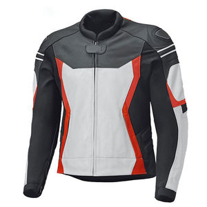 2024 Material de cuero OEM ODM Mejor diseño Cómodo Precio barato Chaqueta de moto para hombres - Product Image 4
