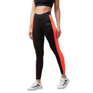 High Waisted Knitted Leggings Breathable <b>tummy</b> <b>Control</b> Soft Fitness Exercise with Custom Logo and Pockets Women Leggings - Product Image 1
