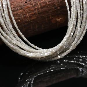 Lustre blanc Cube diamant perles naturel étincelant facettes diamants en vrac bijoux personnalisés cadeau d'anniversaire de haute qualité 1.5-2.5 - Product Image 2
