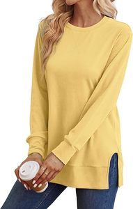 Sudadera de Forro Polar de Manga Larga para Mujer, Estilo Casual, con Abertura Lateral, Impresión de Logotipo Personalizado, Moda Otoño Invierno 2025 - Product Image 3