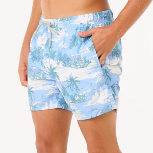 Short de surf original Short de basket-ball extensible dans les 4 sens avec poche zippée Short de surf Maillot de bain Short de bain pour homme - Product Image 3