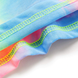 Venta al por mayor suave caída del hombro sublimación corbata teñida camisetas Impresión logotipo personalizado poliéster algodón hombres Tie Dye camiseta de gran tamaño - Product Image 6