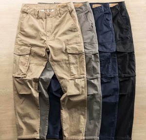 Nouveau design Pantalon cargo ample à séchage rapide en coton décontracté avec poche longue pour hommes - Product Image 1