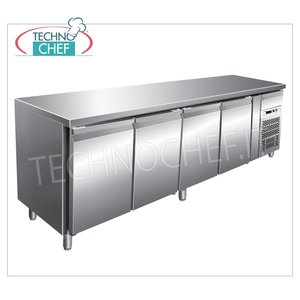 Equipo de Refrigeración Comercial Forcar G-GN4100TN, Mesa Frigorífica de 4 Puertas, Temperatura -2/+8C, 553 Litros, Ventilada, Clase C - Product Image 3