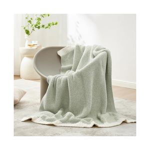 Manta de Sofá de Punto Acrílico y Lino Rosa de 60x80 Pulgadas con Flecos, Ideal para Minoristas que Buscan Artículos de Decoración Diaria con Alto Margen - Product Image 4