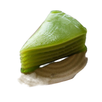 Gâteau aux haricots mungo feuille de pandan Frozen, dessert à mâcher pour les vacances