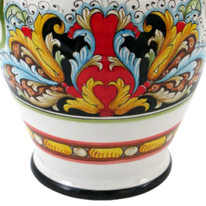 Jarra de cerámica hecha a mano con tapa, artículo de alta calidad, hecho en Italia - Product Image 3