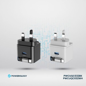 Puerto dual Powerology | Cargador GaN retráctil - Product Image 3