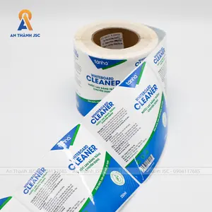 Упаковочные этикетки, наклейки для косметических химикатов, специализированный очиститель для белой доски, водонепроницаемая наклейка OEM/ODM, производитель от Viet Nam