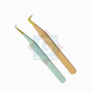 Pince à épiler greffée en acier inoxydable de haute qualité pour extensions de cils prix de gros compétitif - Product Image 2