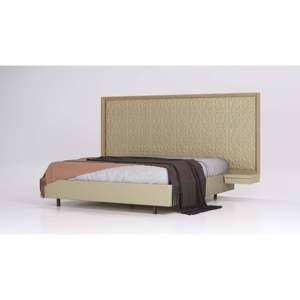 เตียงโรซาซีสไตล์โมเดิร์น ดีไซน์หุ้มเบาะ วัสดุไม้โอ๊ค - Product Image 2