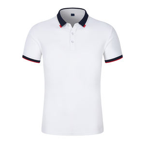 Camiseta de manga corta bordada en oro blanco con estampado de animales y cierre de cremallera de lona para golf informal de verano para hombre - Product Image 3