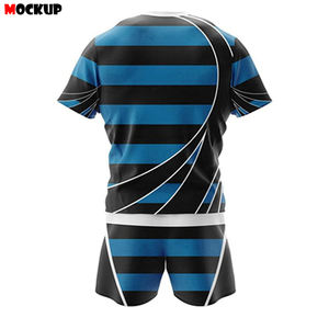 Uniforme de Rugby Sublimado, Conjunto de Liga de Rugby Táctil, Logotipo Personalizado, Ropa Deportiva de Rugby de Poliéster de Secado Rápido - Product Image 3