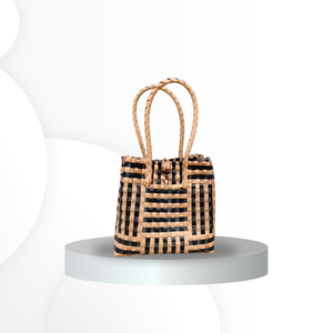 Sac à main multi-usages tissé à la main pour femmes Sembagi Premium, élégant, en plastique recyclé, marron, taille XL, service OEM - Product Image 3