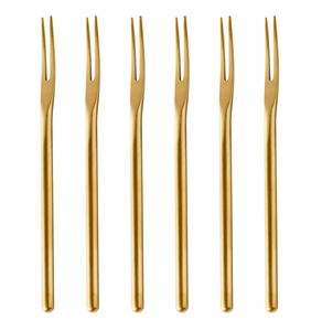 Fourchette en laiton vaisselle nouvellement Royal poignée élégante fêtes de mariage fourchette ensemble luxe cadeau de mariage fourchette - Product Image 6