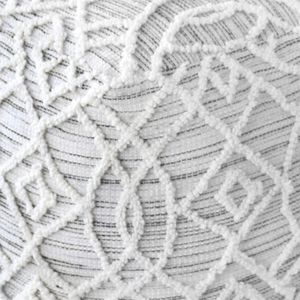 Premium Printed Wool Pouf Ottoman Handmade Floor Cushion Footrest Pouffe <b>Seat</b> Living Room Decor Modern Furniture <b>For</b> Bulk Supply - Product Image 2