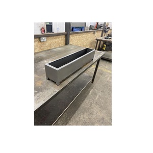 Boîte à fleurs en métal Extra Large Rectangle Intérieur Arbre Planteur Pot de Plantes Pot de Fleurs Conteneurs - Product Image 1