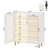 Armoire à chaussures Simple moderne grande capacité casier de stockage lumière luxe armoire à chaussures maison entrée porche armoire étagères à chaussures