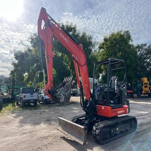 Mini-excavatrice Kubota KX057A d'occasion, 5,5 tonnes, excavatrice compacte sur chenilles, machine de terrassement - Product Image 3