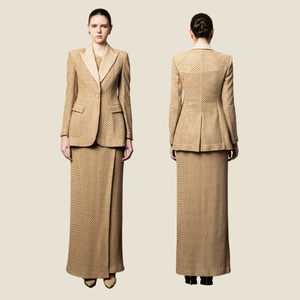 En stock Blazer Femme CLEF NOTCHED BLAZER 1 Bouton Blazer 90% Coton, 10% Polyester Boutique Vêtements Femme Blanc Ant - Product Image 2