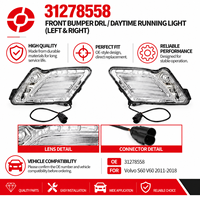 Feu de position avant droit à LED, feu de stationnement 31278558 pour Volvo S60 V60, pièce de rechange pour pare-chocs avant, éclairage automobile