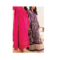 Vente directe d'usine 3 pièces robes en mousseline de soie respirantes meilleur tissu de qualité tissé au Pakistan imprimé numériquement-bas prix!