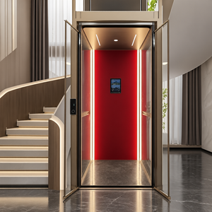 Mini-ascenseur domestique sans engrenages ni gaine, ascenseurs personnels de luxe sur mesure, gain de place <span class=keywords><strong>pour</strong></span> petite villa, <span class=keywords><strong>prix</strong></span> fabricant - Product Image 1