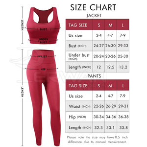 Ensemble de yoga pour femmes de haute qualité, marque privée - Couleurs et logo personnalisés, taille plus, 2 pièces, élasthanne/polyester, prix bas - Product Image 6