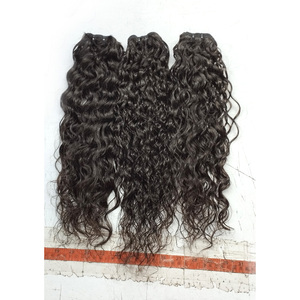 Paquetes de trama rizada apretada de templo de la India con cierre 4x4 cabello al vapor rizado Natural pelucas alineadas con cutículas y coletas cabello completo - Product Image 1