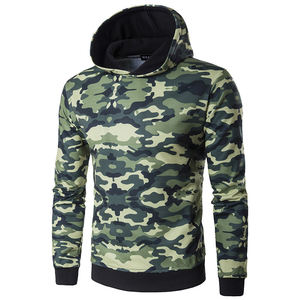 Sweat-shirt à capuche 100% coton pour hommes, sweat-shirt à capuche camouflage, polaire éponge, capuche unie tricotée, style chasse pour hommes et femmes - Product Image 3