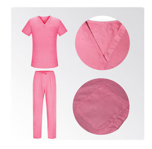 Confortable Spandex Polyester Hôpital Gommage Ensembles Uniformes Figues Gommage Ensembles En Gros Médical Hommes Femmes Soins Infirmiers Gommage Ensembles - Product Image 2