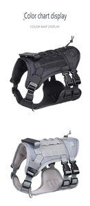 Original <span class=keywords><strong>Factory</strong></span> New Design Geschirr für große Hunde Tägliches Leben Taktisches Hunde geschirr Training Arbeitshund Weste mit Griff - Product Image 5