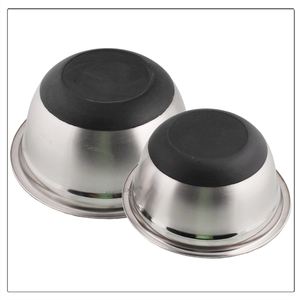 Bol à mélanger en acier inoxydable de 28 cm Base en silicone antidérapante écologique Bol à salade de service de cuisine en métal durable Bols antidérapants - Product Image 3