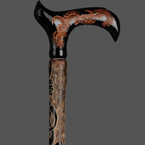 Bastón de Senderismo de Madera Barnizada de 122 cm, Diseño Personalizado de Fábrica con 15 Años de Tradición, Popular para Camping - Product Image 1