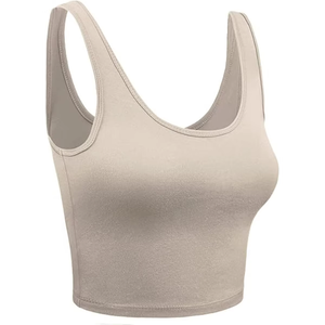 เสื้อชั้นในกีฬาผู้หญิงทันสมัย ผ้าไร้ตะเข็บ ยืดหยุ่น สัมผัสนุ่ม เหมาะสำหรับออกกำลังกาย ยิม โยคะ และชุดลำลองสไตล์สปอร์ต - Product Image 6