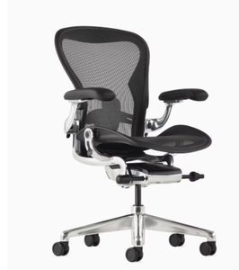 Silla Aeron de Herman Miller de Nueva Calidad, Diseño Ergonómico de Acero Inoxidable, Altura Ajustable, Reposacabezas, Uso Doméstico Contemporáneo, Tapizada en Tela - Product Image 3