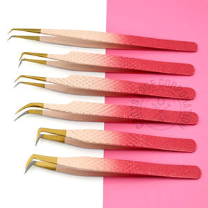 Ensemble de pinces à cils de haute qualité pour extensions de cils 2D-6D, 45 pinces à cils légères, isolation classique, antidérapantes - Product Image 1