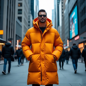 <b>Men's</b> Warm <b>Long</b> Puffer <b>Padded</b> <b>Coat</b> Winter Puffer Down <b>Coat</b> <b>Long</b> Jacket <b>Long</b> Sleeve Hooded <b>Long</b> Bobble Jackets Male - Product Image 4