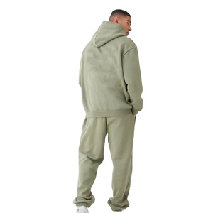 ชุดวอร์มซักด้วยกรดสำหรับผู้ชายชุดวอร์มผ้าฝ้าย100% สำหรับใส่ทำงานในฤดูหนาว - Product Image 3