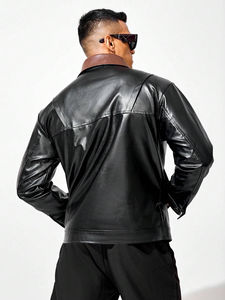 Nueva ropa informal Chaqueta de cuero genuino real Ropa delgada Primavera Otoño Cuero genuino Hecho de Pakistán - Product Image 2