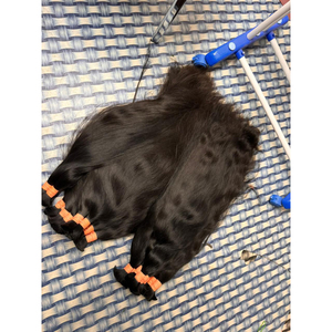 ผมเรมี่แท้อินเดียแบบไม่ผ่านกระบวนการผมมนุษย์สีดำธรรมชาติขนาด8-30นิ้ว - Product Image 5