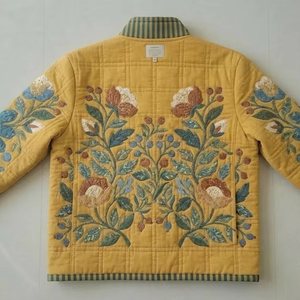 Men's <b>Slim</b> <b>Fit</b> Long-sleeved Hooded Breathable Eco-Friendly Cotton Filled Autumn Coat Highlight Padded <b>Jacket</b> - Product Image 3