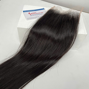 วิกผมแท้เวียดนาม 100% ขายส่งจากโรงงาน |   สีดำ HD Swiss Lace Frontal |   ทำความสะอาดปมเล็กๆ ให้เรียบเนียนเป็นพิเศษ ซุปเปอร์ซิลกี้ ทัง - Product Image 2