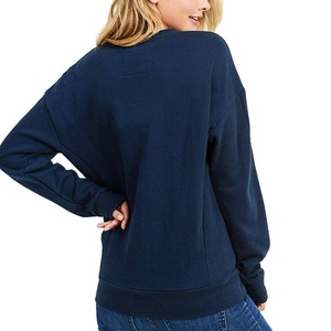 Sweat-shirt oversize pour femme Kamro Sport, col rond, manches longues, imperméable, respirant, en toile polyester/coton, imprimé par décharge - Product Image 5