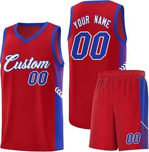 Vêtements de basket-ball en polyester respirant avec impression par transfert thermique - Product Image 5